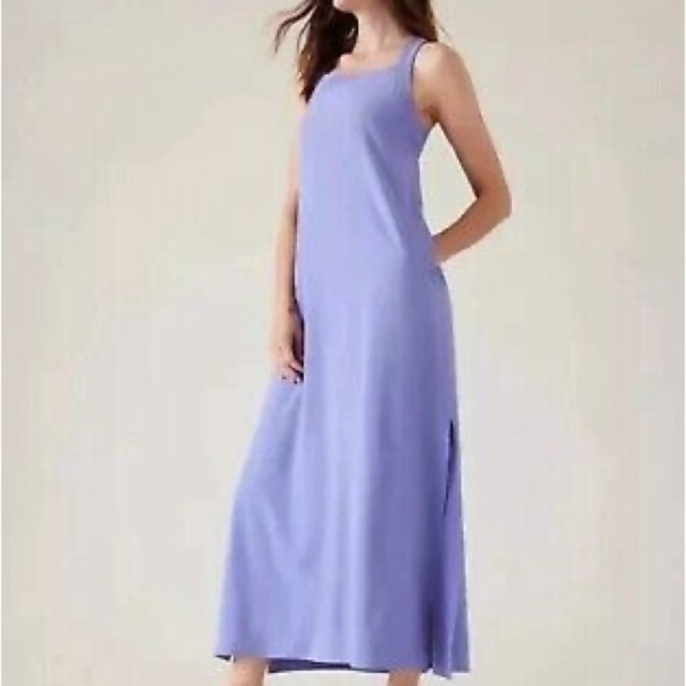 ATHLETA Arrival Dress,size small P Purple side pockets